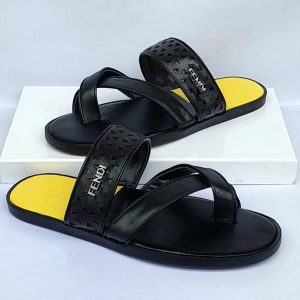 Fendi Leather Slippers
